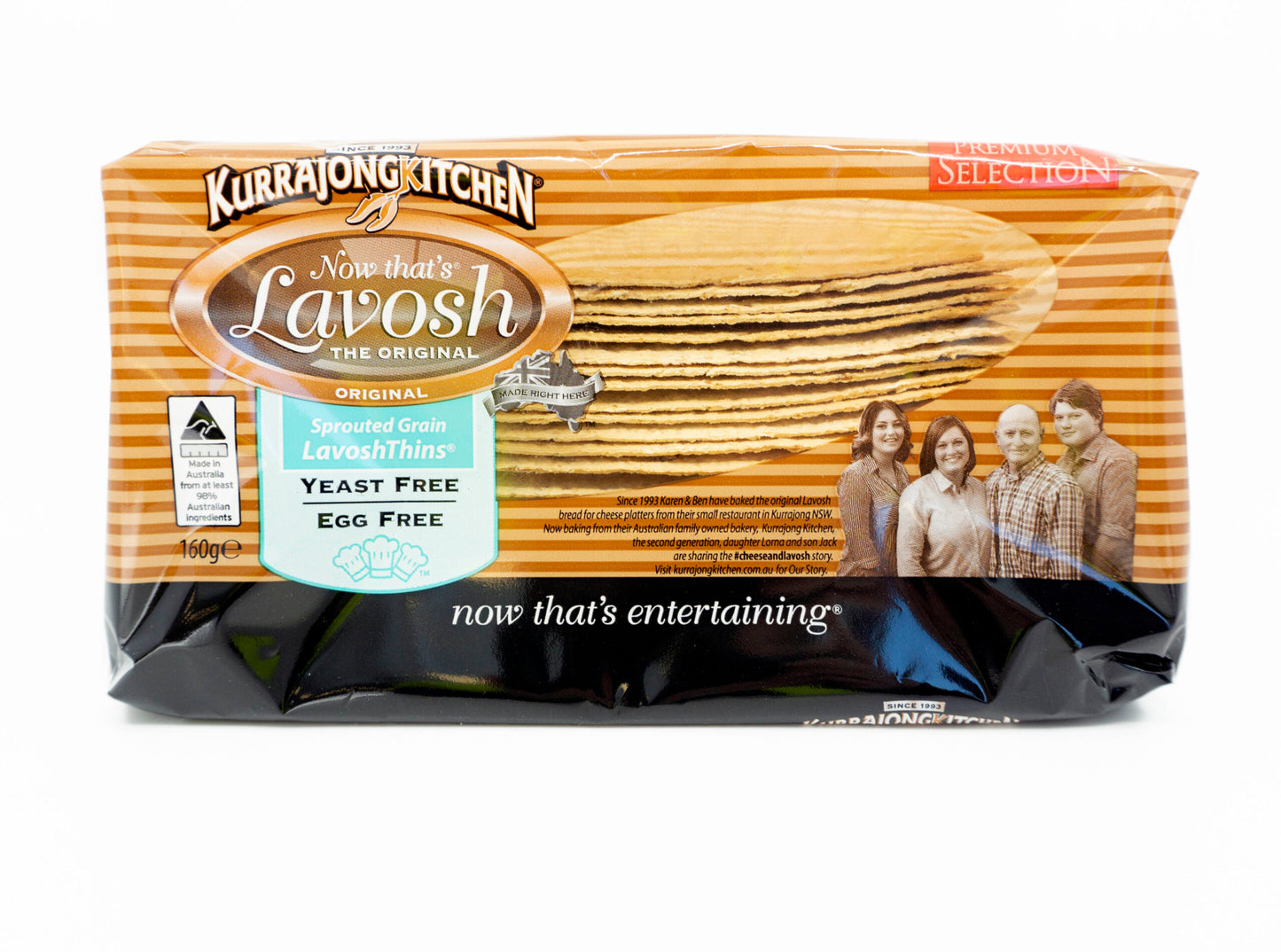 Lavosh Wholemeal Thins 160g